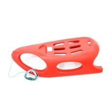 Sled, red, metal sliding surface on the foot / 5