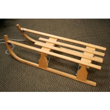 Wooden sled Rocko Woodo, folding 110 * 38 * 28.5