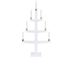 Candlestick Gray white, 47x90x14cm, 7 LED lights, wooden, E10, 230V, IP20