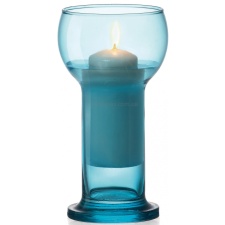 Candlestick made of glass Lucilla Blue DB120