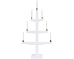 Candlestick Lamb, 61x110x15cm, 9 LED lights, wooden, white, E10, 230V, IP20