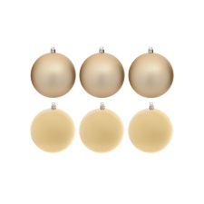 Spruce jewelry-balls 6pcs 10cm Golden 12/24