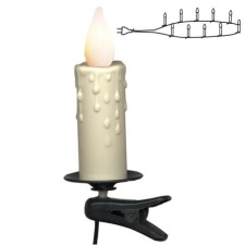 Spruce candles with clip, 20LED IP20