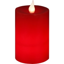 LED candle wax, red, 2 warm white LEDs, IP20