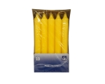 Household candle 10pcs. 180 * 21.5mm yellow / 12