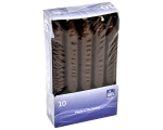 Household candle 10pcs. 180 * 21.5mm dark brown / 12