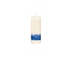 Table candle 160x58mm, burning time 56h, white / 6
