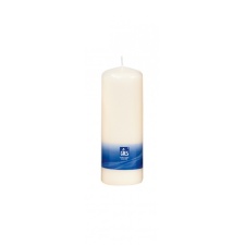 Table candle 160x58mm, burning time 56h, white / 6