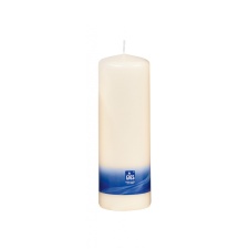 Table candle 200x68mm, burning time 97h, white / 4