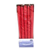 Antique candle 245x23,5 10pcs. red / 12