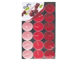 Scented tealights 36 pcs. 38mm metal case Cherry / 24