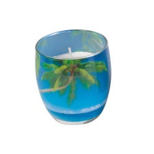 Scented candle in decorative glass, Bahamas B