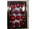 Christmas tree jewelry mix 60 &amp; 80mm red / 16