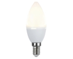 LED Lamp E14, 4.8 W = 38W, C37 (candle), 3000K, 440LM 10/100