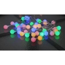 Light chain &quot;Berries&quot;. 50 colored LED lights, length 7.35m IP44