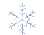 Snowflake hanging Antarctica, Ø40cm, 24 LED, cold white 230V-24V DC, IP44