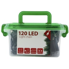 Light chain 15.9m, 120LED warm white, power supply, indoor / outdoor, IP44