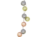 Light chain with striped balls 10 multi LED 5000h 3xAAA (not) 100h