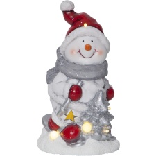 Decoration Santa Claus, 6 LEDs, battery powered