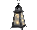Lantern black 10 warm-white LED IP44