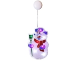 Snowman 8 LED, 17,5x26,5cm, battery powered (3xAA, not included), with suction cup, IP20