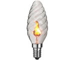 Bulb 3W, flickering, + 5 ° - + 35 °, E14 230V 3,5x10cm 20/200