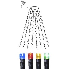 Light ring with 160 colored LED lights, 8 sections long 2m, IP 44, power cable length 5m.