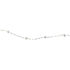 Light chain with pearls, 20 warm-white LED lights, length 190cm, timer 6h ON / 18h OFF, pat. 3xAA (not included), or. 80h