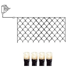 Light network MicroLED, 3 * 1.5 m, 320 LED lights, light spacing 10cm, 230V-31V DC, IP44