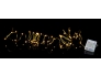 Valguskett String 40 LED, vaskne, 3,9m, tulede vahe 10cm, taimer (6+18h tsükkel), patareitoide (3xAA, mitte kaasas), IP20 12/96